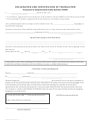 Form Cc600 - Declaration And Certification Of Translation - 2016