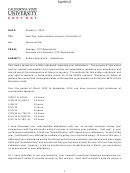 Attendance Written Reprimand Example - California State University