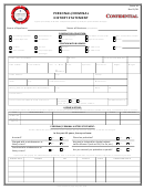 Montana Personal/criminal History Statement - Form 10