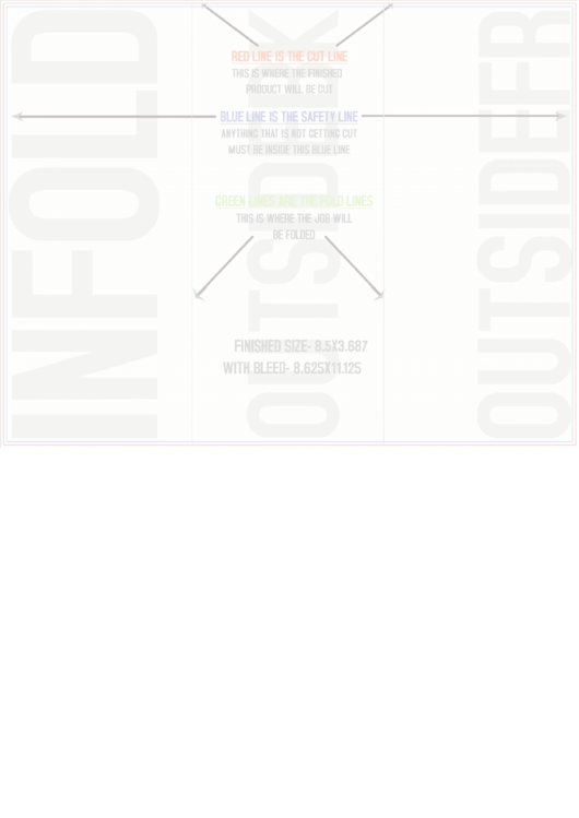 Folded Card Template Printable pdf