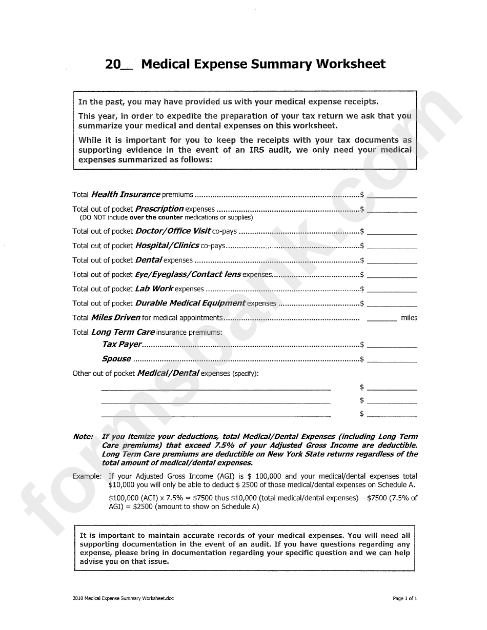 medical-expense-summary-worksheet-printable-pdf-download