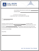 Contribution To Household Income Verification Letter Template