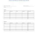Sample Income & Expenditure Ledger Template