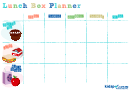 Lunch Box Planner Template