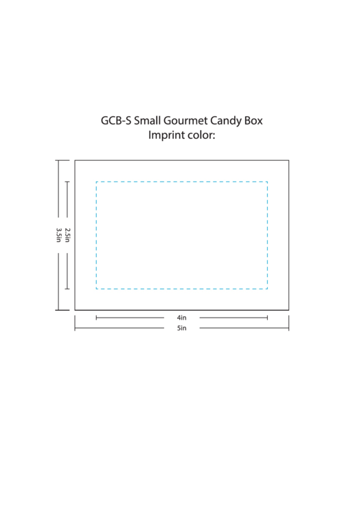 Fillable Gcb-S Small Gourmet Candy Box Template Printable pdf