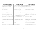 Student Friendly Writing Rubric Printable pdf