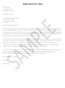 Sample Student Advocacy Letter Template