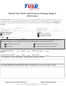 School/site Theft And Property Damage Report (616 Form)
