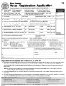 Voter Registration Application - New Jersey