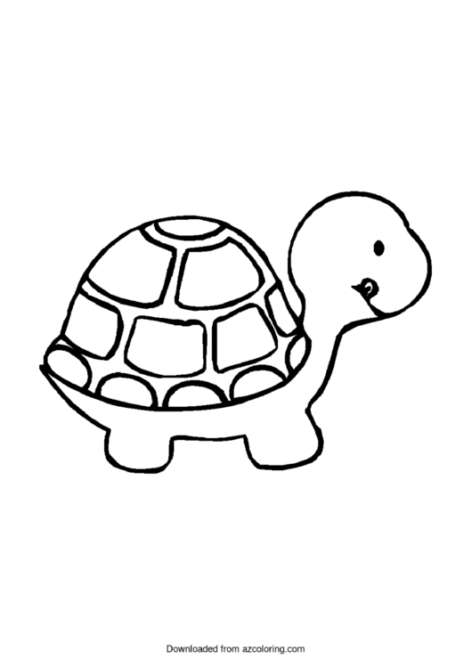 Turtle Coloring Sheet Printable pdf