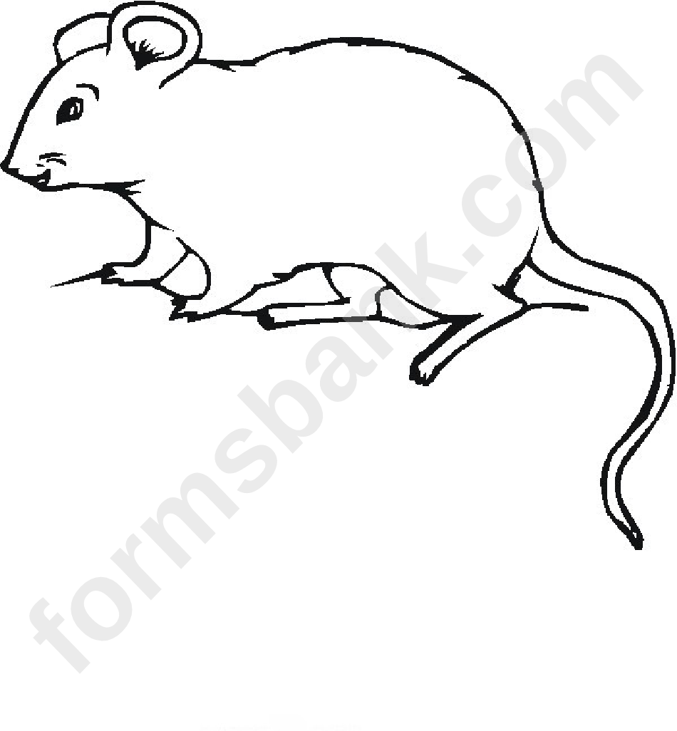 Домовая мышь раскраска