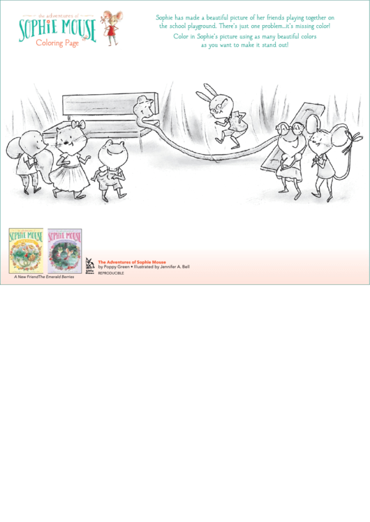 Adventures Of Sophie Mouse Coloring Page