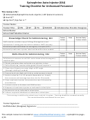 Training Checklist Template For Unlicensed Personnel - Epinephrine Auto-injector (eai)