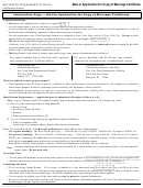 Form Doh-4382 - Mail-in Application For Copy Of Marriage Certificate