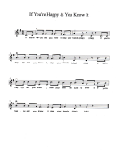 I F You're Happy & You Know It (sheet Music)