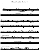 Major Scales - Level 3 (trumpet In Bb, Hutto)
