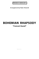 Bohemian Rhapsody - Music By Freddie Mercury, Arrangement By Fedor Vrtacnik Printable pdf