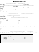 Wedding Request Form
