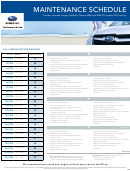 Subaru Maintenance Schedule - Forester, Impreza, Legacy, Outback, Tribeca, Wrx And Wrx Sti