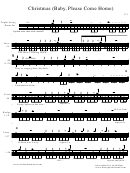 Christmas (baby, Please Come Home) Drum Sheet Music
