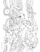 Octopus Meditative Coloring Sheet