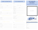 Cat Health Record Template - Lambert Vet Supply Printable pdf