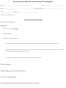 Clinical 3 And St Objective And Contextual Planning Sheet