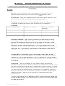Ib Biology Internal Assessment Lab Format