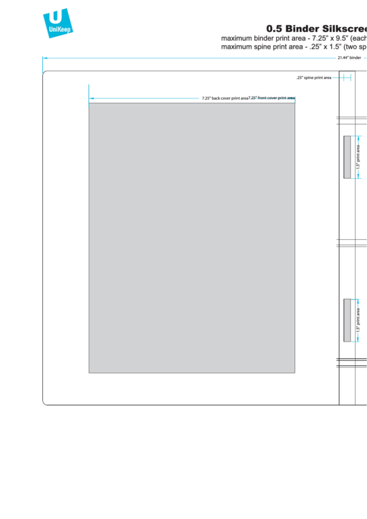0.5 Binder Silkscreen Template Printable pdf