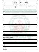 Safety Meeting Minutes Template