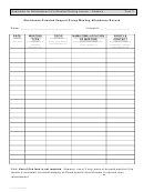 Abstinence-oriented Support Group Meeting Attendance Record Form