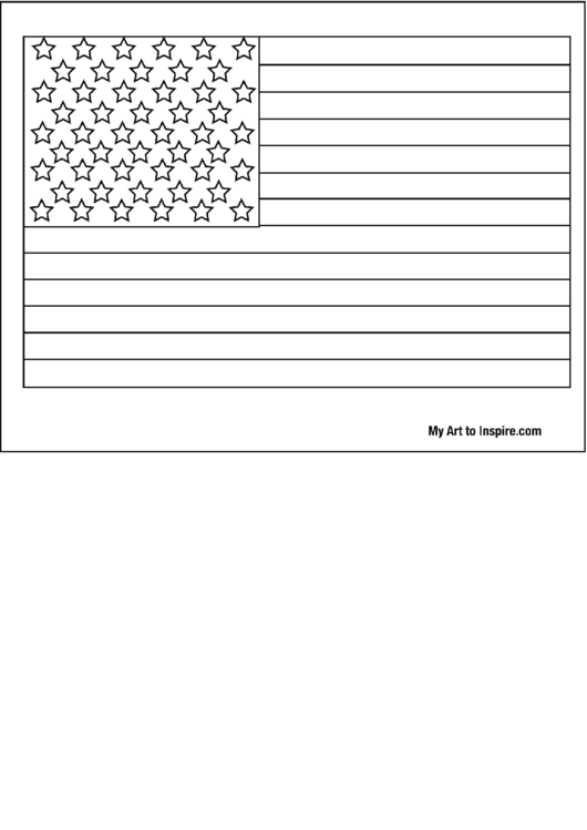American Flag Coloring Page Printable pdf