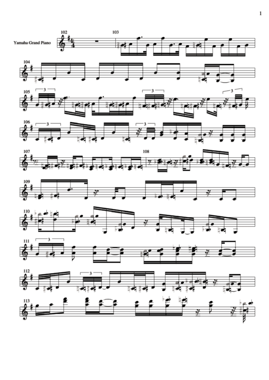 Sweet Home Alabama (Piano Solo) Sheet Music Printable pdf