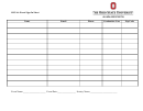 Ohio State University Event Sign-in Sheet