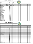 Weight Machine Log Printable pdf