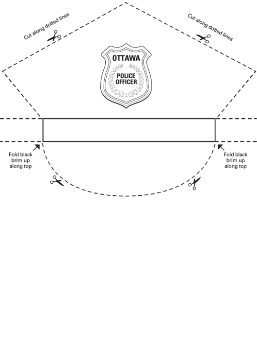 Ottawa Police Service Hat Template Printable pdf