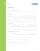 Gift Letter Template - United Wholesale Mortgage