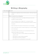 Writing A Biography - Planning With Kids Printable pdf