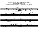 Tenor Saxophone Scale Sheet