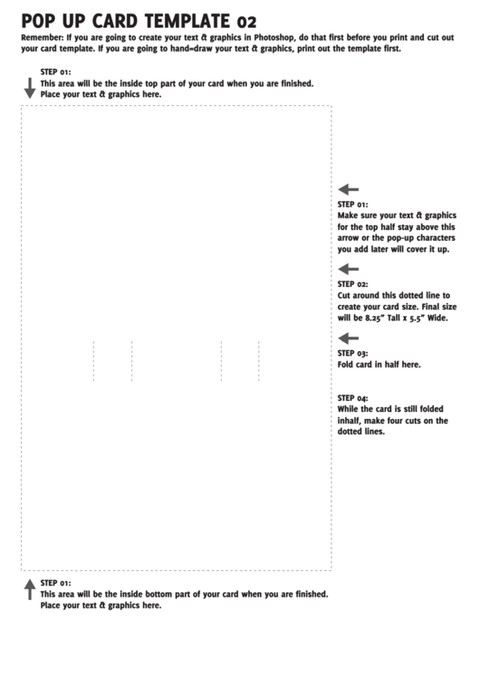 Pop Up Card Template Printable pdf