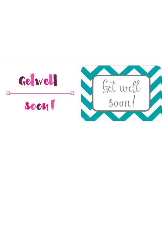 Get Well Cards Template
