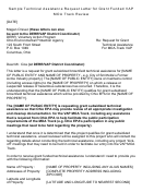 Sample Technical Assistance Request Letter For Grant Funded Vap