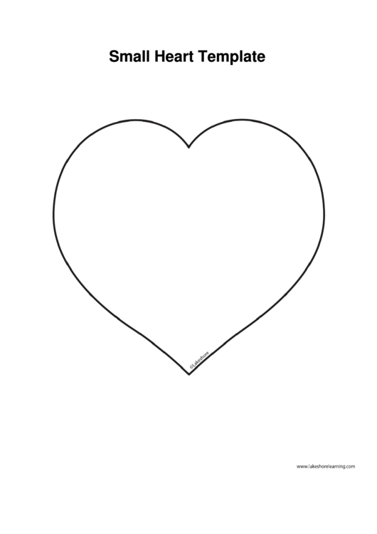 Small Heart Template