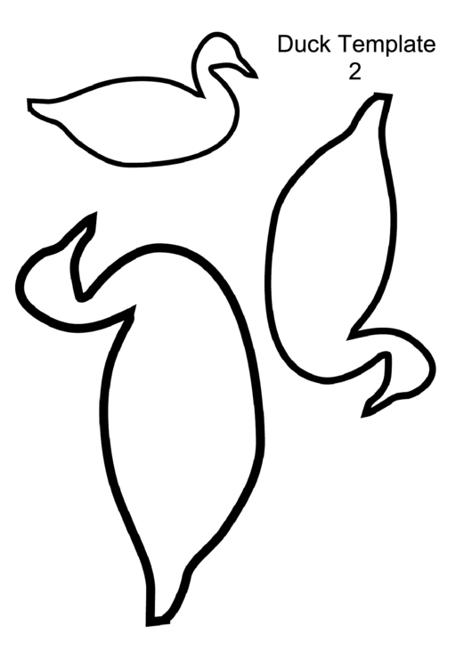 Blank Duck Templates printable pdf download