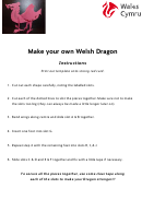 Welsh Dragon Template With Instructions