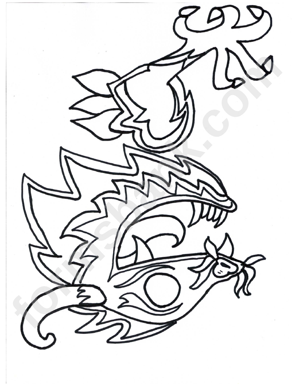 Flying Dragon Template