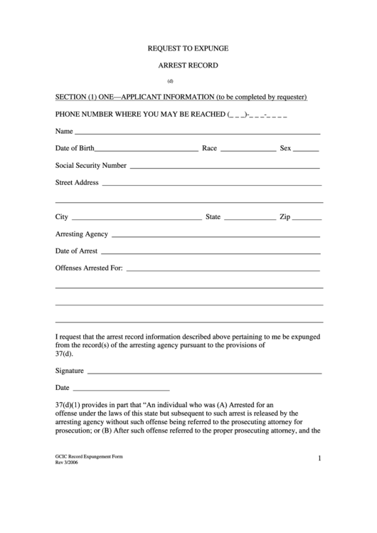 Top 5 Expungement Forms And Templates Free To Download In PDF Format