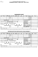Combined Report Form, Crs-1 Short Form Printable pdf