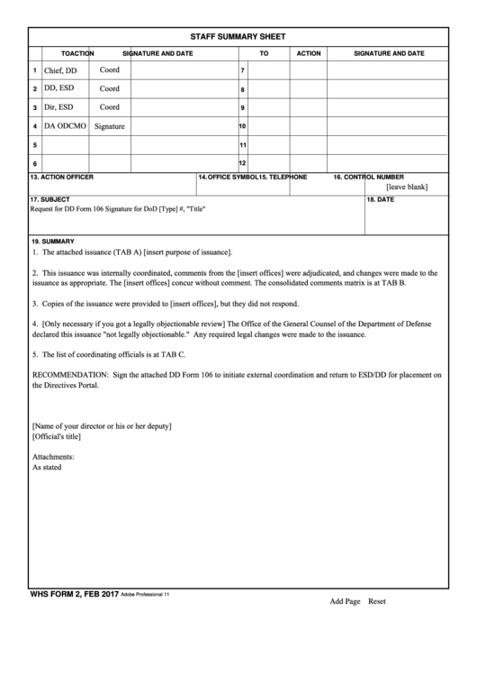 Top Staff Summary Sheets Free To Download In PDF Format