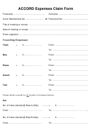Accord Expenses Claim Form